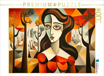 Produktbild von CALVENDO Puzzle Frau im Herbst | 2000 Teile Lege-Größe 90x67cm Foto-Puzzle für glückliche Stunden
