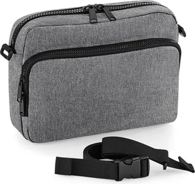 Produktbild von BagBase BG242 | Modulr 2 Litre Multipocket, 26 x 19 x 7 cm - Farbe: Grey Marl - Größe: 26 x 19 x 7 cm