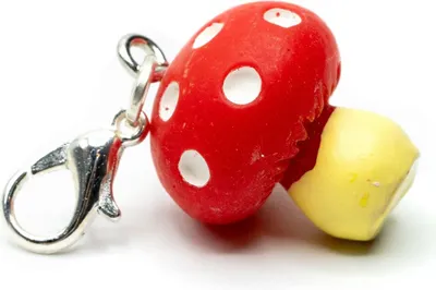 Produktbild von Fliegenpilz Pilz Charm Anhänger Bettelarmband Miniblings Charms rot weiß