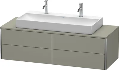 Produktbild von Waschtischunterbau XSQUARE 400x1400x548mm steingrau seidenmatt steingrau seidenmatt
