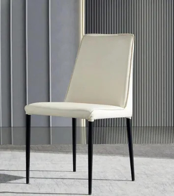 Produktbild von Weißer Esszimmerstuhl Designer Holzstühle Stilvolle Moderne Textilstühle
