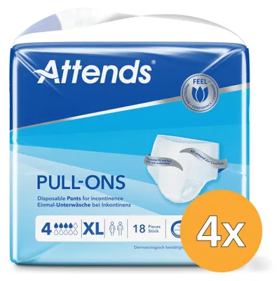 Productafbeelding van 4x Attends Pull-Ons 4 Maat Xl (18 stuks)