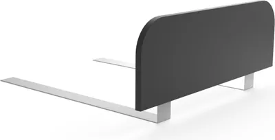 Produktbild von regalik Bettgitter Rausfallschutz Kinderbett 60x20 cm – Anthrazit Stabile Absturzsicherung ohne Bohren – Einfache Montage unter der Matratze