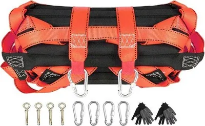 Productafbeelding van Touwladder 10M - Hoogwaardige Polyester en Hout - Weerbestendig en Scheurbestendig - Ideaal voor Nooduitgangen - ShopVlot