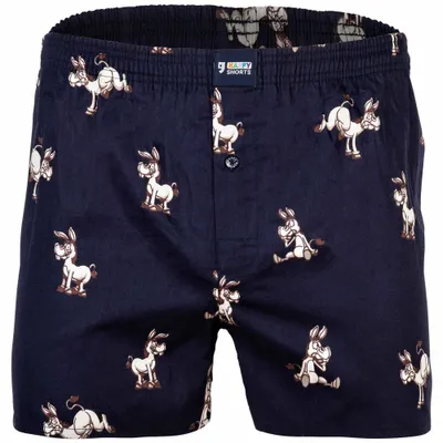 Produktbild von Happy Shorts Herren Boxer Print - Donkeys - Größe L