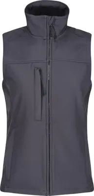 Image de Gilet Regatta Flux Softshell pour femmes, déperlant LT359 (40 DE) (gris foncé)
