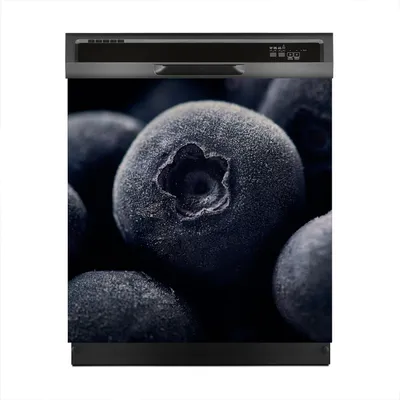 Produktbild von Magnete Dekorative 60x60 cm Küche Magnetmatte Spülmaschine - Gefrorene Blaubeeren