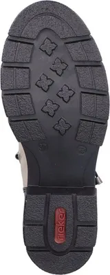 Produktbild von Rieker Damen Stiefelette Beige Schwarz  – Bequem & Rutschfest Z9152, Größe:40 EU, Farbe:Beige