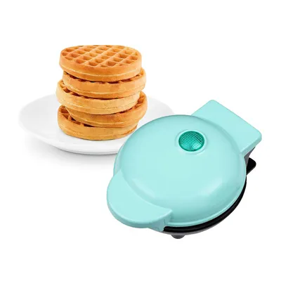Produktbild von Waffeleisen, Waffelautomat, mit Antihaftbeschichtung, 350 Watt, Haushalts-Backmaschine für Kinder,Blau