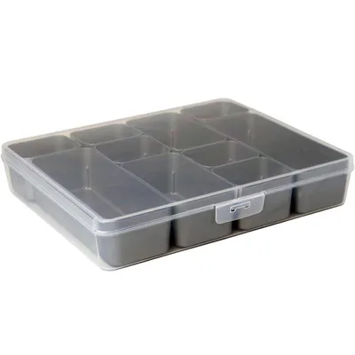 Produktbild von Sigma home 83910409, Aufbewahrungsbox, Metallisch, Transparent, Rechteckig, Polypropylen (PP), Einfarbig, 296 mm