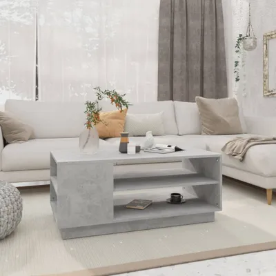 Produktbild von The Living Store Couchtisch Betongrau 102x55x43 cm Holzwerkstoff