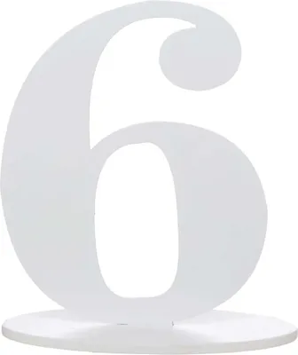 Produktbild von Fabelhafte 6 Tischnummer 17cm