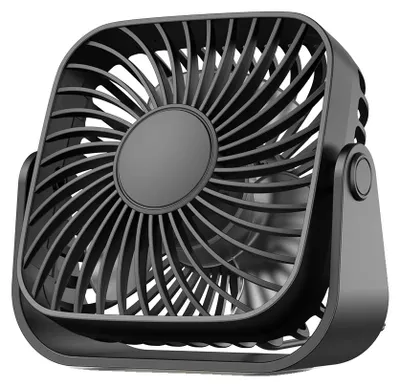 Image de Mini ventilateur portable, 3 vitesses, réglage à 360°, couleur blanche