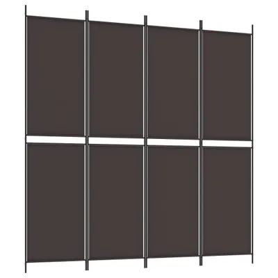 Obrázek produktu pro 4dílný paraván hnědý 200x200 cm textil