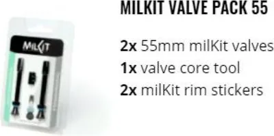 Produktbild von MilKit Tubelessventile 55 mm 2 Stück