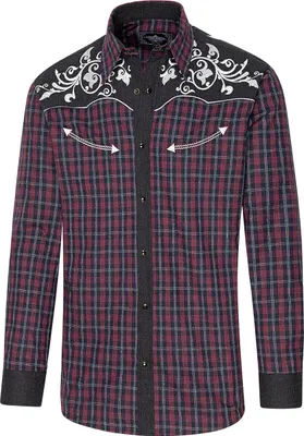 Produktbild von Stars & Stripes Herren Westernhemd »BAKER« Gr.S