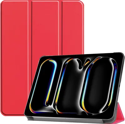 Produktbild von Mobigear Dreifach-Faltetui für iPad Pro 11 Zoll (2025) – Klapphülle – Rot
