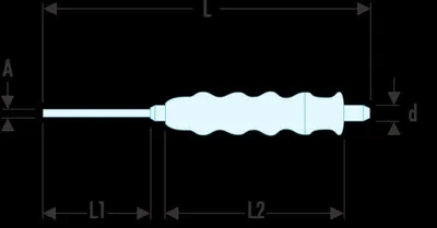 Image de Facom Koerner mit Handgriff Spitze 4 mm