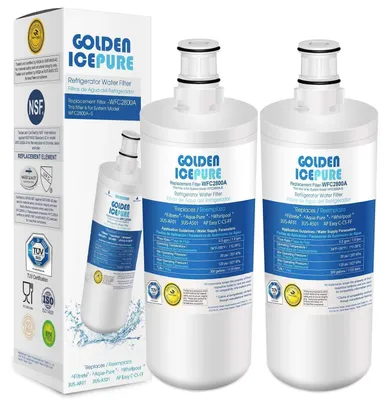 Image de Filtres à eau pour réfrigérateur, remplacement, lot de 2, compatibles avec les modèles 3US-AF01, 3US-AS01, WHCF-SRC