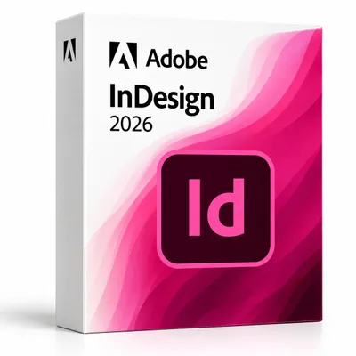 Produktbild von Adobe InDesign 2026 / Windows / Kein Abo + USB Stick
