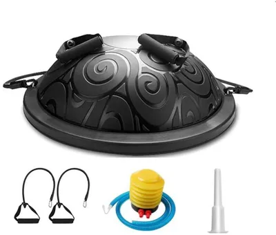 Produktbild von Unyqoos® Balance Trainer Fitball für Pilates und Yoga mit Widerstandsbändern