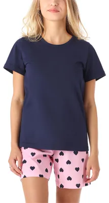 Image de Pyjama pour fille Merry Style MS10-265 (Cœur bleu marine, 164)