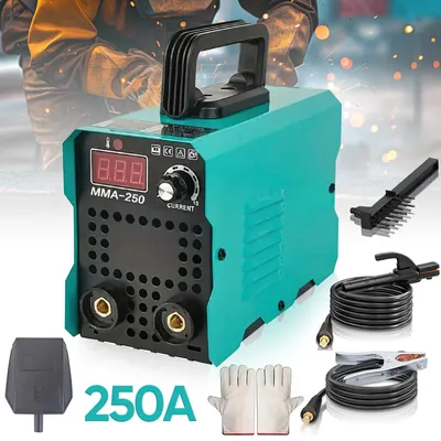 Obrázok produktu pre Zvárač – Prenosný zvárací prístroj s elektrickým oblúkom – 220 V – Plne automatický – Kvalita pre priemysel – Vhodný pre domácnosť – Zástrčka podľa štandardu EÚ