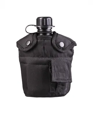 Image de US gourde avec gobelet, noir