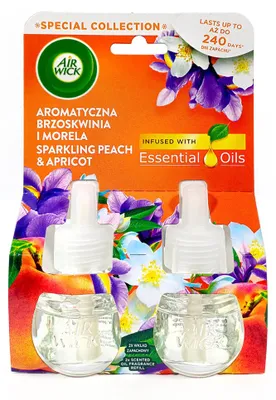 Produktbild von Air Wick Duftölflakon Spritziger Pfirsich & Aprikose Duo-Pack, 2x 19 ml