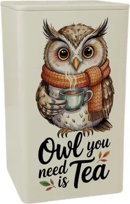 Produktbild von Owl You Need Is Tea TeeDose 900ml mit Aquarell Eule