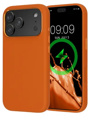 Produktbild von kwmobile Silikon Case für Apple iPhone 18 Pro / iPhone 17 Pro Hülle - kompatibel mit MagSafe, Handyhülle mit Magnetring, Mikrofaserfutter und