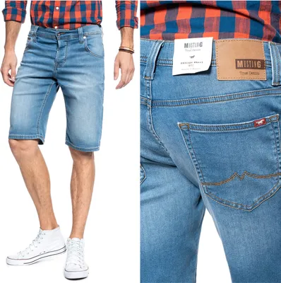 Produktbild von MUSTANG Herren, Shorts CHICAGO SHORT, Slim fit, W38, Blau, kurze, hosen,