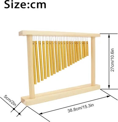Obrázek produktu pro 20 barů Jednořadé hudební bicí nástroje Zvonkohra s dřevěným stojanem Stick