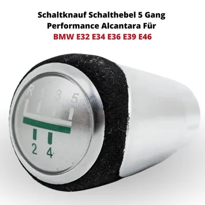 Image de Pommeau de levier de vitesses 5 vitesses Performance Alcantara Pour BMW E32 E34 E36 E39 E46