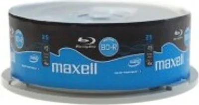 Imagen del producto de Maxell, 25 discos BD-R, 4x, 25 GB, formato BD-R, en blíster, 25 unidades