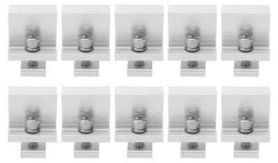 Solar-Montage-Z-Winkel 10er-Pack Aluminium