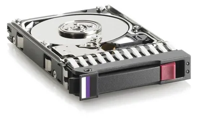A close-up studio shot of a hard drive on a white background.
