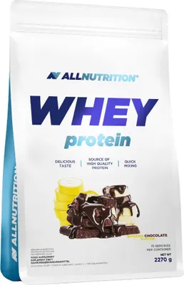 Produktbild von ALLNUTRITION Whey Protein 2,27 kg – Schokolade – Banane