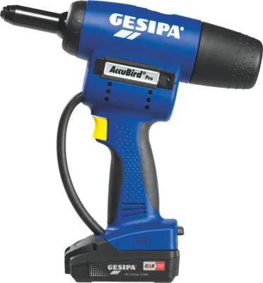 Obrázok produktu pre Gesipa AccuBird Pro CAS 1679661 Akku-Nietmutternpistole 18 V 2 Ah Li-Ion inkl. Akku inkl