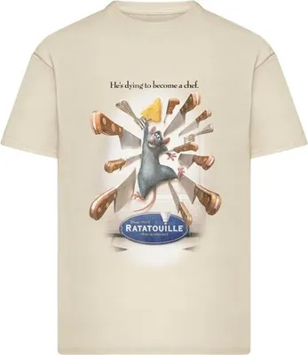 Image de T-shirt pour homme Mr. Tee Ratatouille Poster Loose Tee sable - 3XL