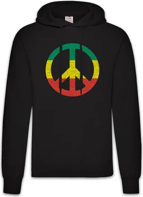 Produktbild von Urban Backwoods Zion Peace Sign, Herren Hoodie, Farbe: Schwarz, Größe: M