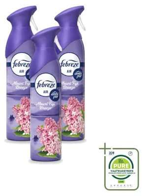 Productafbeelding van 3 x Febreze luchtverfrisser spray, Mount Fuji Breeze - 185 ml - grootverpakking - 3 stuks