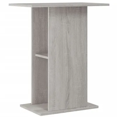 Zdjęcie produktu dla vidaXL Stojak pod akwarium szary Sonoma 60,5x36x72,5 cm Materiał drewnopochodny