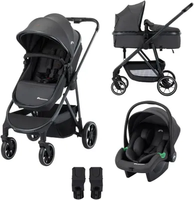 Produktbild von Trio-Set – Kinderwagen 3-in-1 mit Autositz – 0-22 kg (0-4 Jahre) – Kombi-Kinderwagen, umkehrbar und leicht – Autositz, geeignet für die Nutzung im Auto