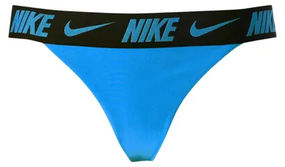 Produktbild von Nike Swim Logo Tape Banded Bikini Bottom Blue Crystal