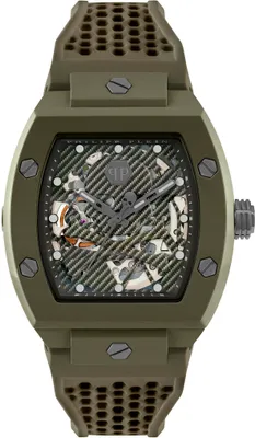 Produktbild von Philipp Plein PWVBA0223 $KELETON ECOCERAMIC Automatik grün Herren Uhr NEU