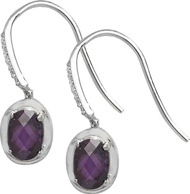 Produktbild von 925 Sterling Silber Damen - Paar Ohrringe mit Zirkonia - 24mm*7mm; TRS14111