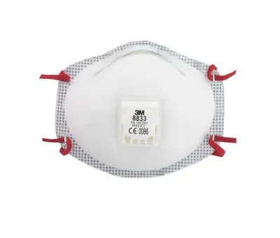 Image de Masque anti-poussière 3M FFP3 avec valve, modèle 8833