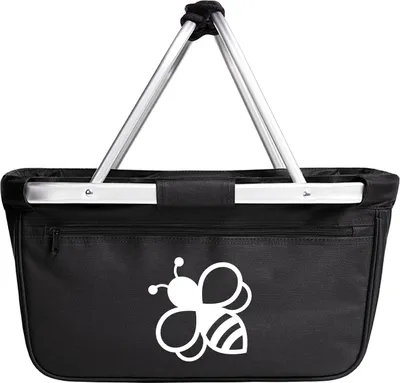 Produktbild von Huuraa Einkaufskorb Biene Silhouette 20 Liter Black faltbarer Tragekorb Geschenkidee