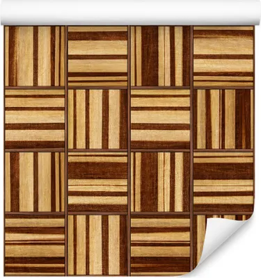 Immagine prodotto di rotolo da 10 m di VLIES WALLPAPER mosaico in legno geometria XXL